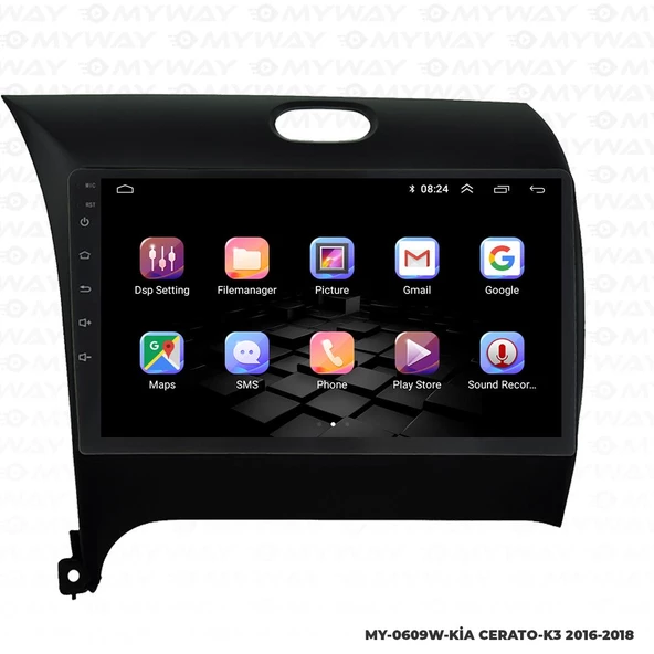 Araç Multimedya Kia K3 Android 12 Carplay 4Gb Ram + 64Gb Hdd Navigasyon Ekran MYW - Resim 6