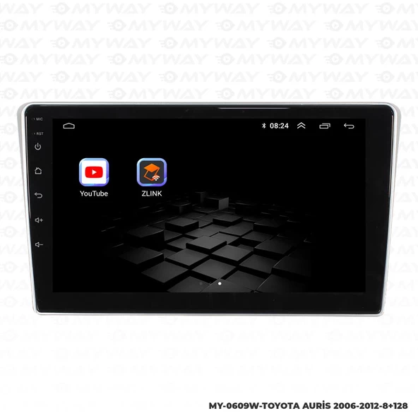 Araç Multimedya Toyota Auris Android 12 Carplay 4Gb Ram + 64Gb Hdd Navigasyon Ekran MYW - Resim 5