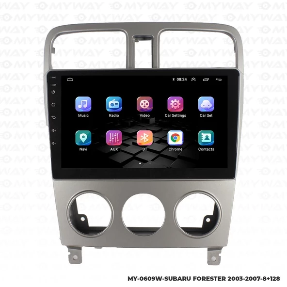 Araç Multimedya Subaru Forester Android 12 Carplay 4Gb Ram + 64Gb Hdd 2003-2007 Navigasyon Ekran MYW - Resim 7