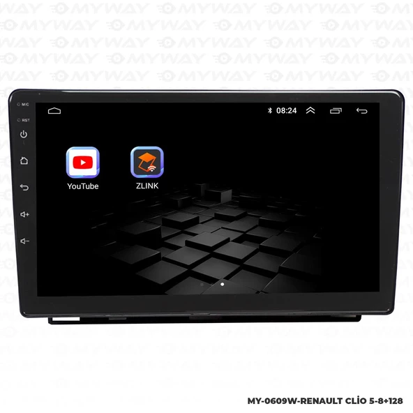 Araç Multimedya Renault Clio 5 Android 12 Carplay 4Gb Ram + 64Gb Hdd Navigasyon Ekran MYW - 5