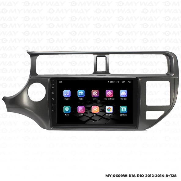 Araç Multimedya Kia Rio Android 12 Carplay 4Gb Ram + 64Gb Hdd 2012-2014 Navigasyon Ekran MYW - Resim 7