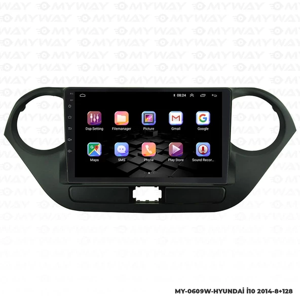 Araç Multimedya Hyundai İ10 Android 12 Carplay 4Gb Ram + 64Gb Hdd 2020-2021 Navigasyon Ekran MYW - Resim 6