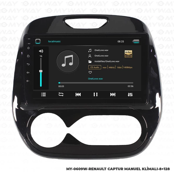 Araç Multimedya Renault Captur Android 12 Carplay 4Gb Ram + 64Gb Hdd Manuel Navigasyon Ekran MYW - Resim 2