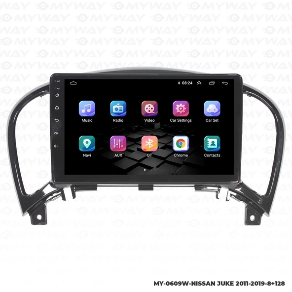 Araç Multimedya Nissan Juke Android 12 Carplay 4Gb Ram + 64Gb Hdd Navigasyon Ekran MYW - Resim 7