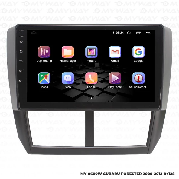 Araç Multimedya Subaru Forester Android 12 Carplay 4Gb Ram + 64Gb Hdd 2009-2012 Navigasyon Ekran MYW - Resim 6