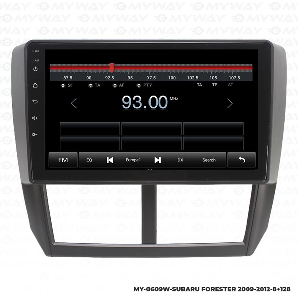 Araç Multimedya Subaru Forester Android 12 Carplay 4Gb Ram + 64Gb Hdd 2009-2012 Navigasyon Ekran MYW - Resim 4