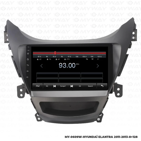 Araç Multimedya Hyundai Elantra Android 12 Carplay 4Gb Ram + 64Gb Hdd 2011-2013 Navigasyon Ekran MYW - Resim 4