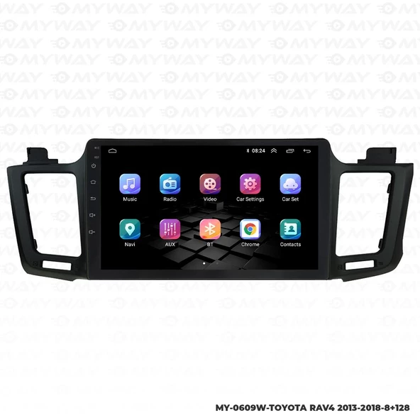 Araç Multimedya Toyota Rav4 Android 12 Carplay 4Gb Ram + 64Gb Hdd 2013-2018 Navigasyon Ekran MYW - Resim 7