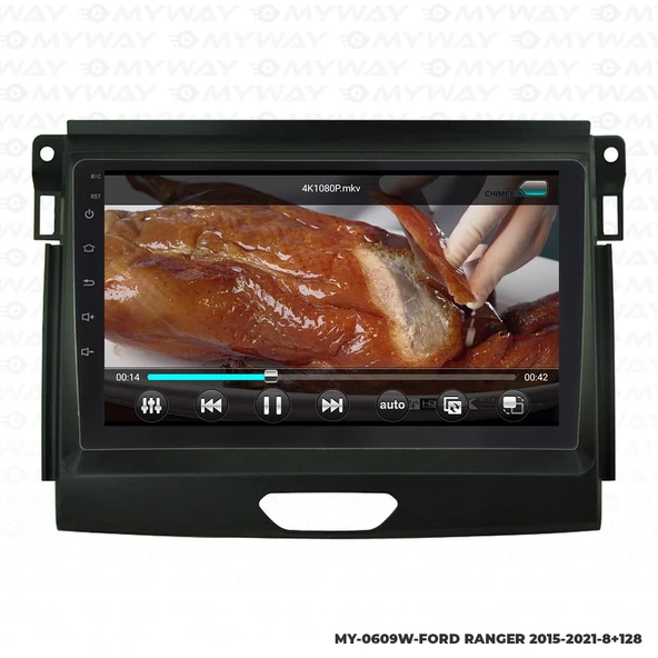 Araç Multimedya Ford Ranger Android 12 Carplay 4Gb Ram + 64Gb Hdd 2015-2021 Navigasyon Ekran MYW ürün görseli 1