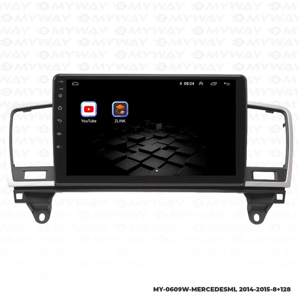 Araç Multimedya Mercedes Ml Android 12 Carplay 4Gb Ram + 64Gb Hdd 2014-2015 Navigasyon Ekran MYW - Resim 5