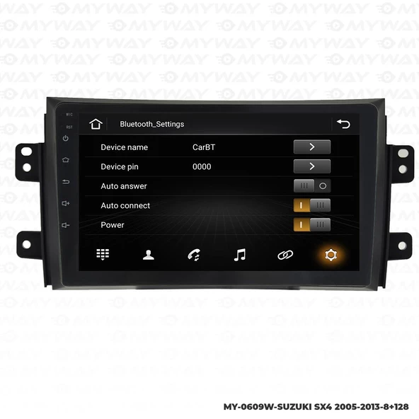 Araç Multimedya Suzuki Sx4 Android 12 Carplay 4Gb Ram + 64Gb Hdd Navigasyon Ekran MYW - Resim 3