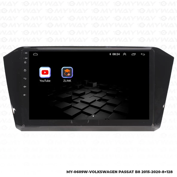 Araç Multimedya Volkswagen Passat B8 Android 12 Carplay 4Gb Ram + 64Gb Hdd Navigasyon Ekran MYW - Resim 5