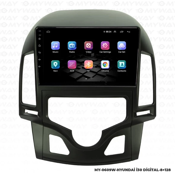 Araç Multimedya Hyundai İ30 Android 12 Carplay 4Gb Ram + 64Gb Hdd Dijital Navigasyon Ekran MYW - Resim 7