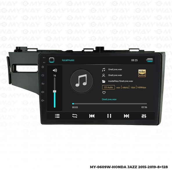 Araç Multimedya Honda Jazz Android 12 Carplay 4Gb Ram + 64Gb Hdd 2015-2019 Navigasyon Ekran MYW - Resim 3