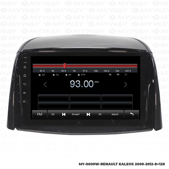 Araç Multimedya Renault Kaleos Android 12 Carplay 4Gb Ram + 64Gb Hdd Navigasyon Ekran MYW - Resim 3