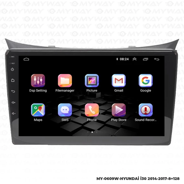 Araç Multimedya Hyundai İ30 Android 12 Carplay 4Gb Ram + 64Gb Hdd 2014-2017 Navigasyon Ekran MYW - Resim 6