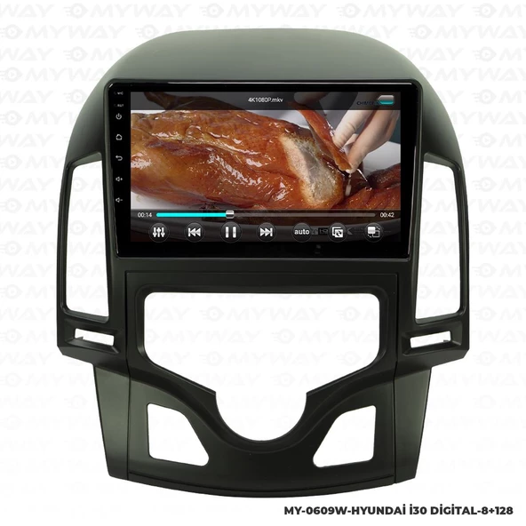 Araç Multimedya Hyundai İ30 Android 12 Carplay 4Gb Ram + 64Gb Hdd Dijital Navigasyon Ekran MYW ürün görseli 1