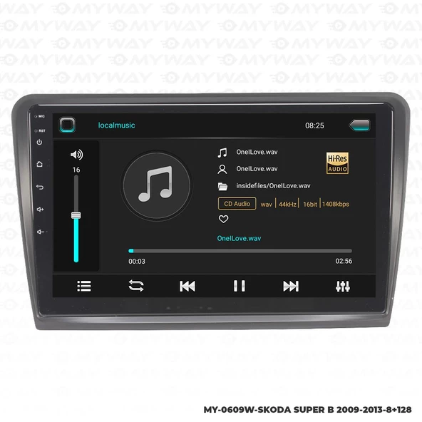 Araç Multimedya Skoda Superb Android 12 Carplay 4Gb Ram + 64Gb Hdd 2009-2013 Navigasyon Ekran MYW - Resim 2