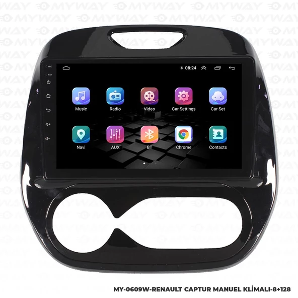 Araç Multimedya Renault Captur Android 12 Carplay 4Gb Ram + 64Gb Hdd Manuel Navigasyon Ekran MYW - Resim 7