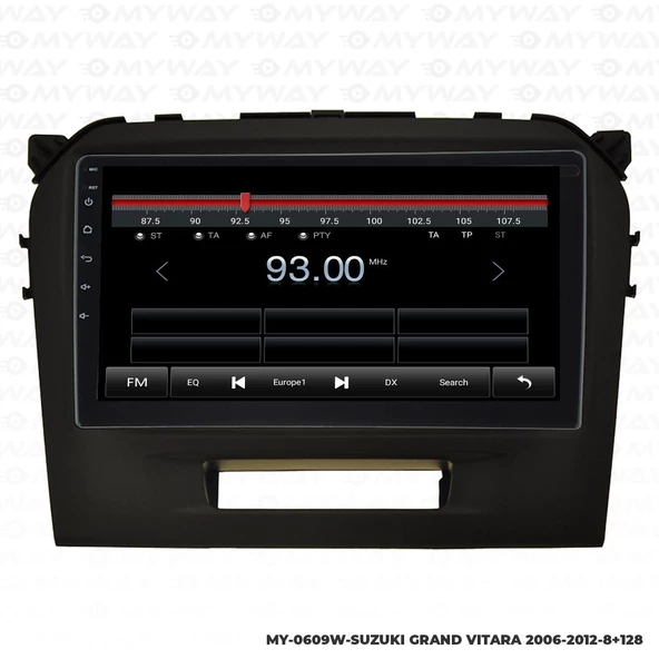 Araç Multimedya Suzuki Grand Vitara Android 12 Carplay 4Gb Ram + 64Gb Hdd 2006-2012 Navigasyon Ekran MYW - Resim 4