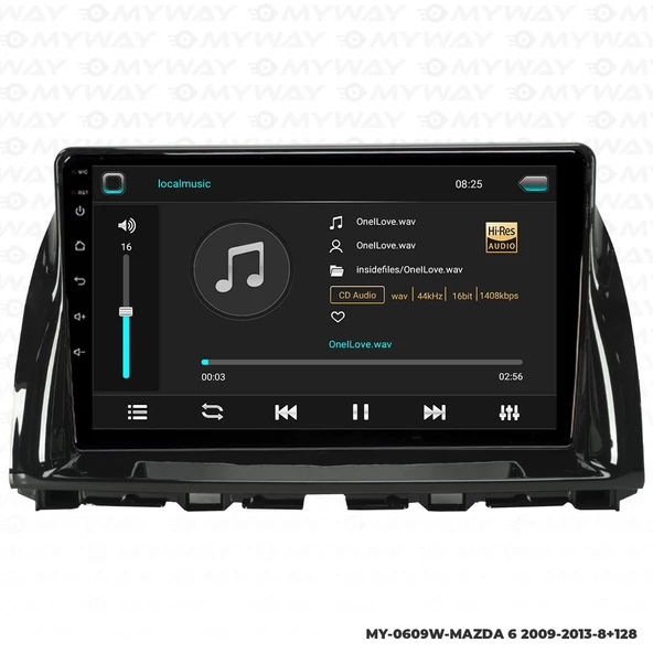 Araç Multimedya Mazda 6 Android 12 Carplay 4Gb Ram + 64Gb Hdd 2009-2013 Navigasyon Ekran MYW - 2