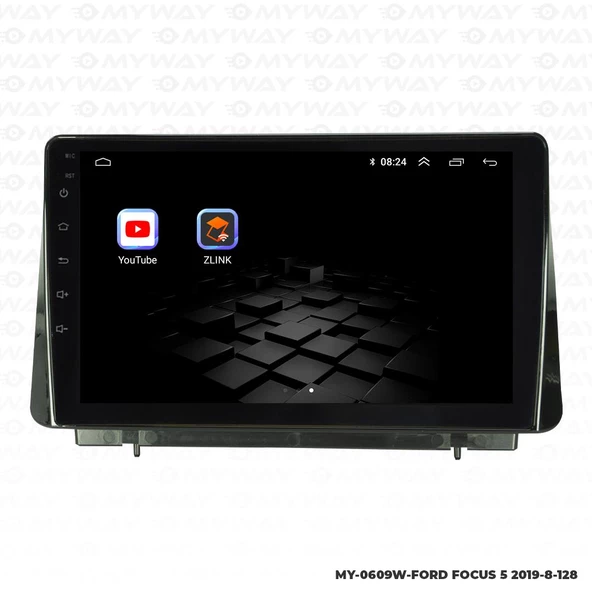 Araç Multimedya Ford Focus 5 Android 12 Carplay 4Gb Ram + 64Gb Hdd Navigasyon Ekran MYW - 5