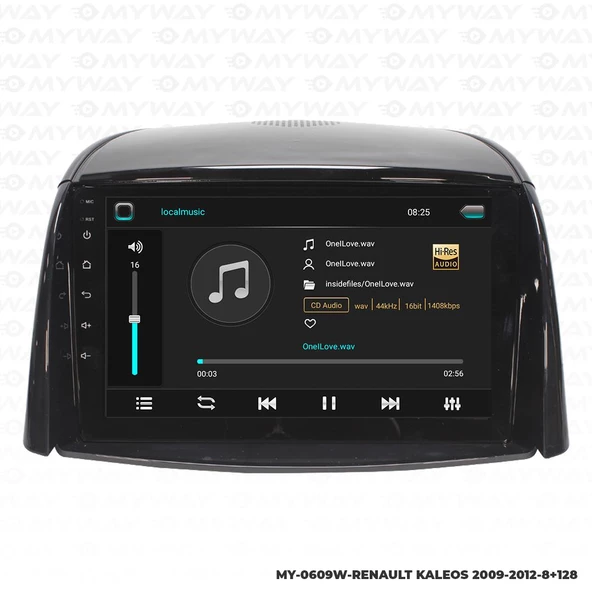 Araç Multimedya Renault Kaleos Android 12 Carplay 4Gb Ram + 64Gb Hdd Navigasyon Ekran MYW ürün görseli 1