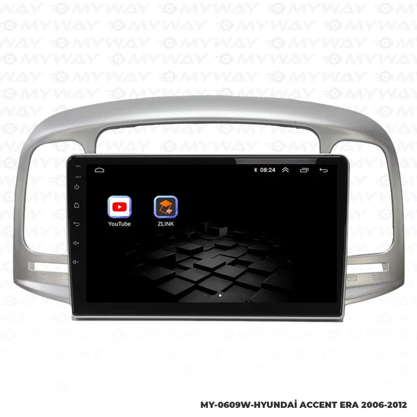 Araç Multimedya Hyundai Accent Era Android 12 Carplay 4Gb Ram + 64Gb Hdd Navigasyon Ekran MYW - 5
