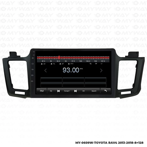 Araç Multimedya Toyota Rav4 Android 12 Carplay 4Gb Ram + 64Gb Hdd 2013-2018 Navigasyon Ekran MYW - Resim 4