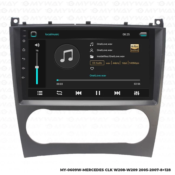 Araç Multimedya Mercedes W208 Android 12 Carplay 4Gb Ram + 64Gb Hdd Navigasyon Ekran MYW - Resim 2