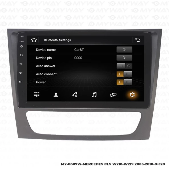 Araç Multimedya Mercedes Clk W218 Android 12 Carplay 4Gb Ram + 64Gb Hdd Navigasyon Ekran MYW - Resim 3