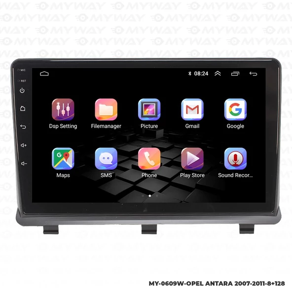 Araç Multimedya Opel Antara Android 12 Carplay 4Gb Ram + 64Gb Hdd Navigasyon Ekran MYW - Resim 6