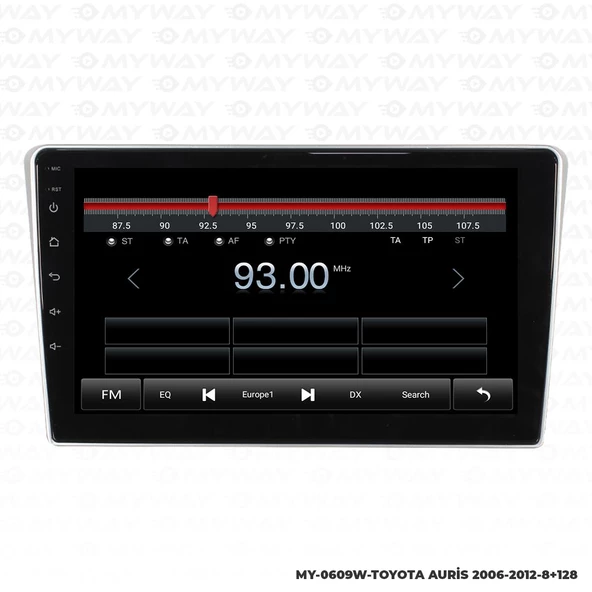 Araç Multimedya Toyota Auris Android 12 Carplay 4Gb Ram + 64Gb Hdd Navigasyon Ekran MYW - Resim 4