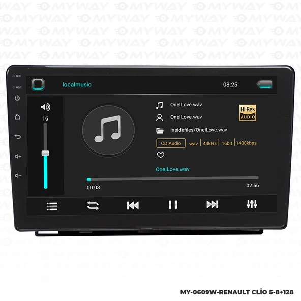 Araç Multimedya Renault Clio 5 Android 12 Carplay 4Gb Ram + 64Gb Hdd Navigasyon Ekran MYW - 2
