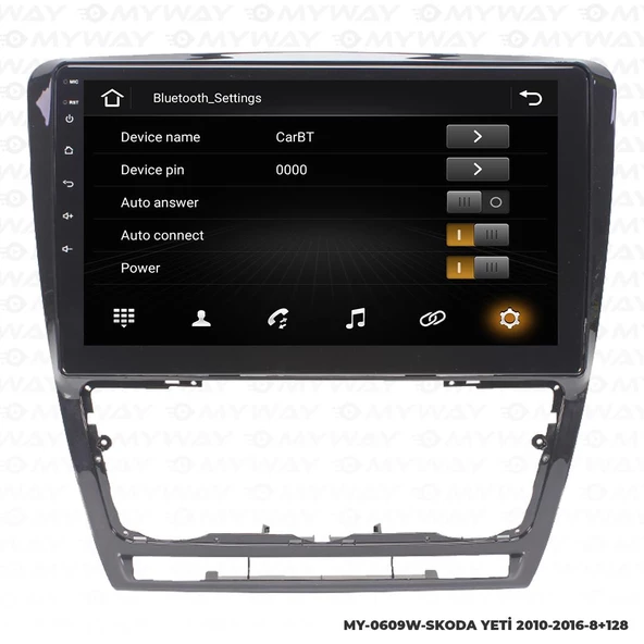 Araç Multimedya Skoda Yeti Android 12 Carplay 4Gb Ram + 64Gb Hdd 2010-2016 Navigasyon Ekran MYW - Resim 3