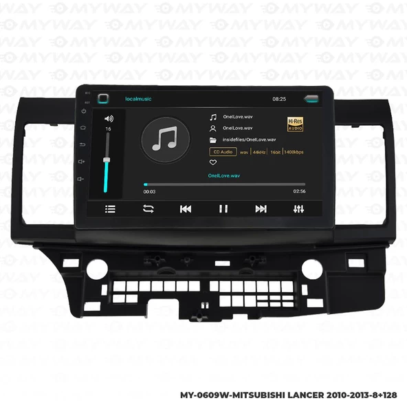 Araç Multimedya Mitsubishi Lancer Android 12 Carplay 4Gb Ram + 64Gb Hdd Navigasyon Ekran MYW - 2