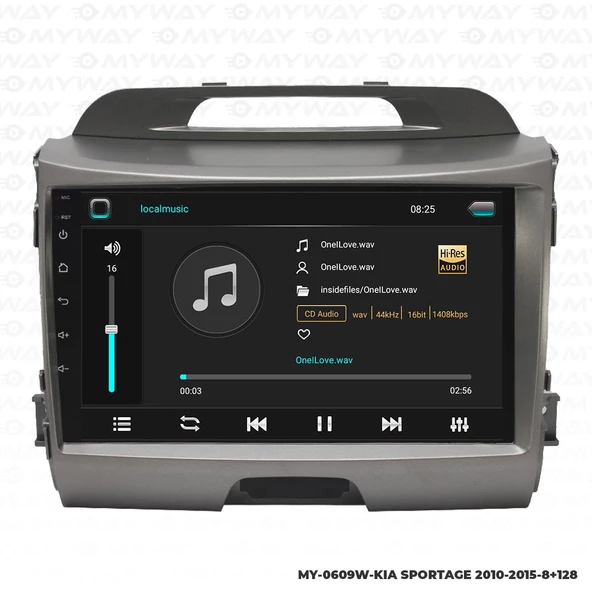 Araç Multimedya Kia Sportage Android 12 Carplay 4Gb Ram + 64Gb Hdd 2010-2015 Navigasyon Ekran MYW - 2