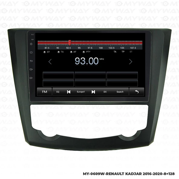 Araç Multimedya Renault Kadjar Android 12 Carplay 4Gb Ram + 64Gb Hdd Navigasyon Ekran MYW - Resim 4