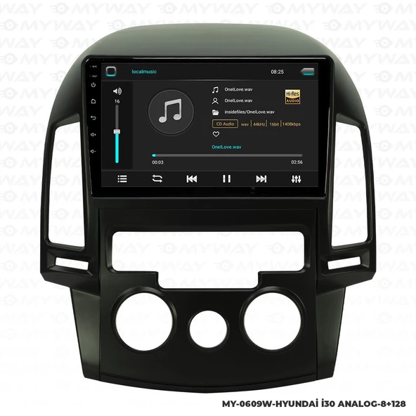 Araç Multimedya Hyundai İ30 Android 12 Carplay 4Gb Ram + 64Gb Hdd Analog Navigasyon Ekran MYW - Resim 2