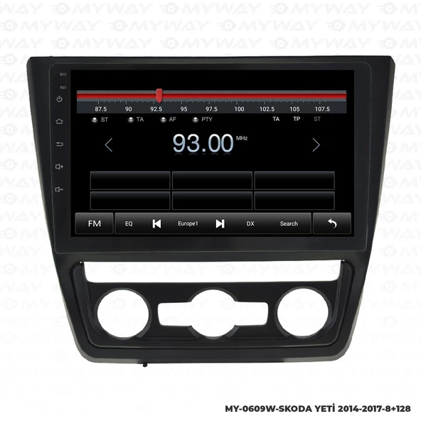 Araç Multimedya Skoda Yeti Android 12 Carplay 4Gb Ram + 64Gb Hdd 2014-2017 Navigasyon Ekran MYW - 4
