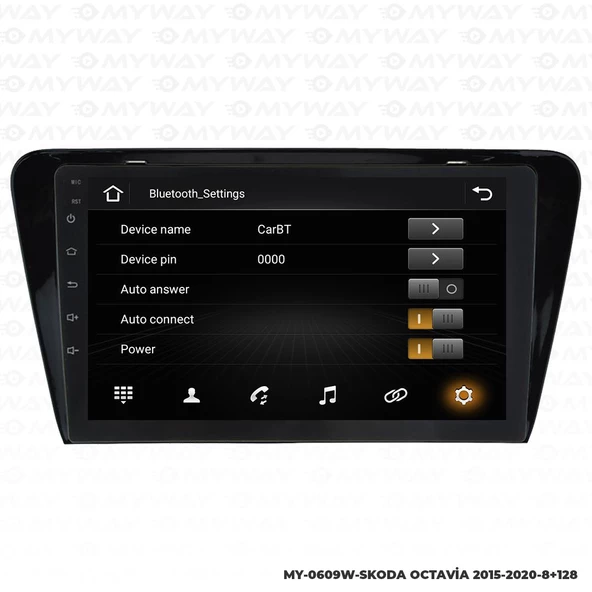 Araç Multimedya Skoda Octavia Android 12 Carplay 4Gb Ram + 64Gb Hdd 2015-2020 Navigasyon Ekran MYW - Resim 3