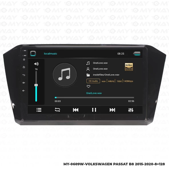 Araç Multimedya Volkswagen Passat B8 Android 12 Carplay 4Gb Ram + 64Gb Hdd Navigasyon Ekran MYW - Resim 2