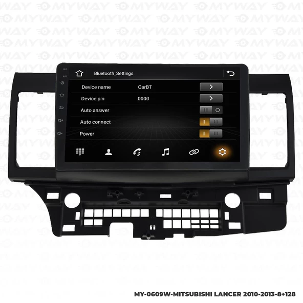 Araç Multimedya Mitsubishi Lancer Android 12 Carplay 4Gb Ram + 64Gb Hdd Navigasyon Ekran MYW - 3