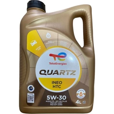 TOTAL QUARTZ INEO HTC 5W-30 4 LT MOTOR YAĞI DPF'Lİ ( 03/2024 DOLUM)