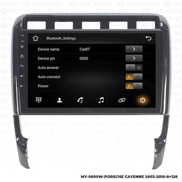 Araç Multimedya Porsche Cayenne Android 12 Carplay 4Gb Ram + 64Gb Hdd Navigasyon Ekran MYW - Resim 3