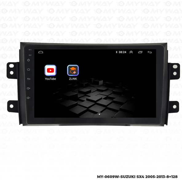 Araç Multimedya Suzuki Sx4 Android 12 Carplay 4Gb Ram + 64Gb Hdd Navigasyon Ekran MYW - Resim 5