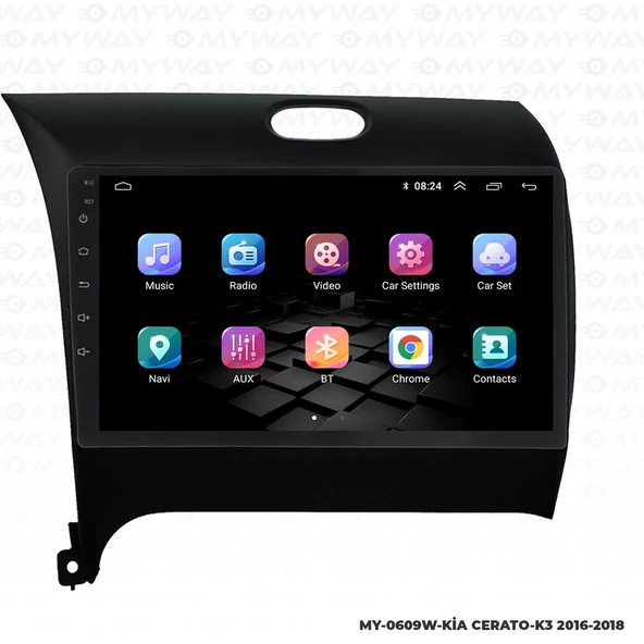 Araç Multimedya Kia K3 Android 12 Carplay 4Gb Ram + 64Gb Hdd Navigasyon Ekran MYW - Resim 7