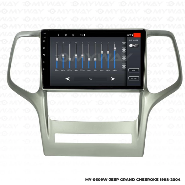 Araç Multimedya Jeep Grand Cherokee Android 12 Carplay 4Gb Ram + 64Gb Hdd 1998-2004 Navigasyon Ekran MYW ürün görseli 1