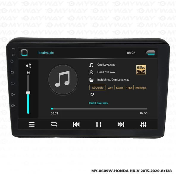 Araç Multimedya Honda Hrv Android 12 Carplay 4Gb Ram + 64Gb Hdd Navigasyon Ekran MYW - Resim 2