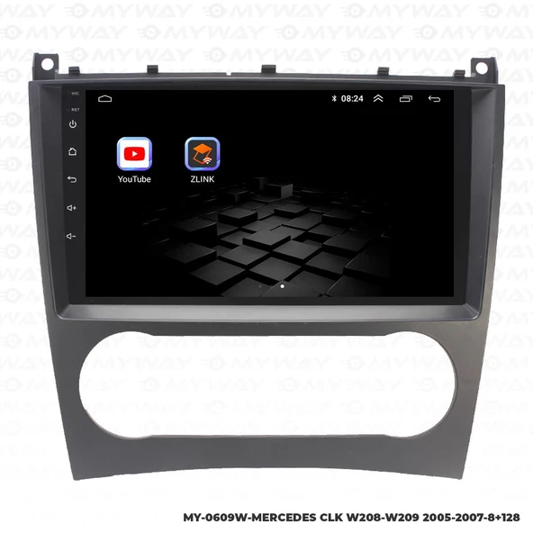 Araç Multimedya Mercedes W208 Android 12 Carplay 4Gb Ram + 64Gb Hdd Navigasyon Ekran MYW - Resim 5
